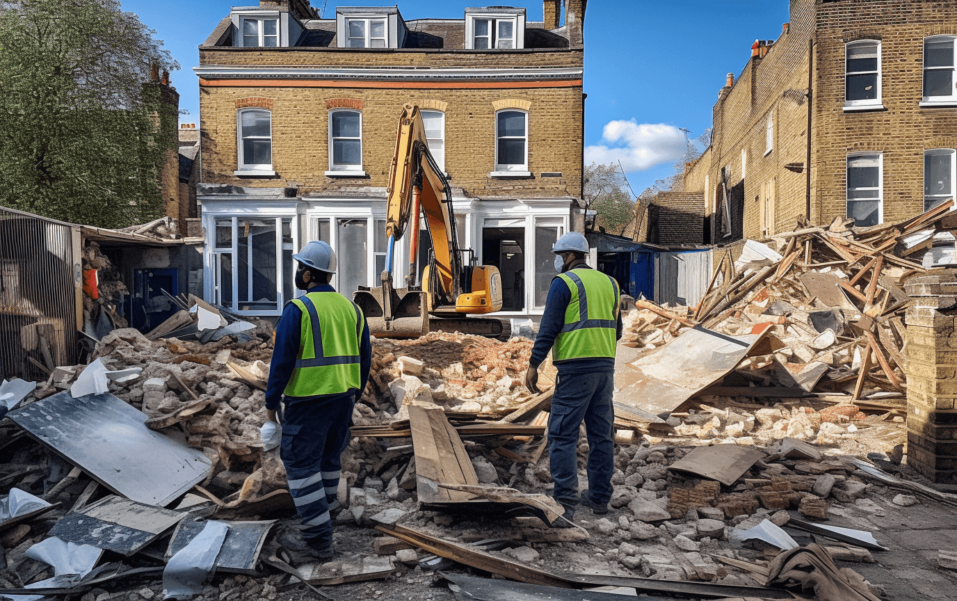 removing builders waste